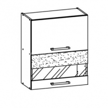 MD8/G60W, TAFLA - horní vitrína kuchyň Modena